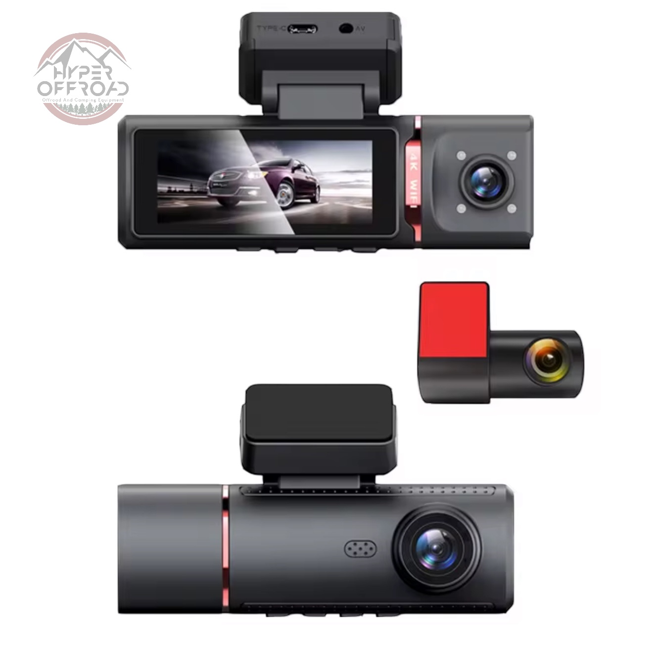 دوربین ثبت وقایع 3 لنز 4k مدل Shiyu 3