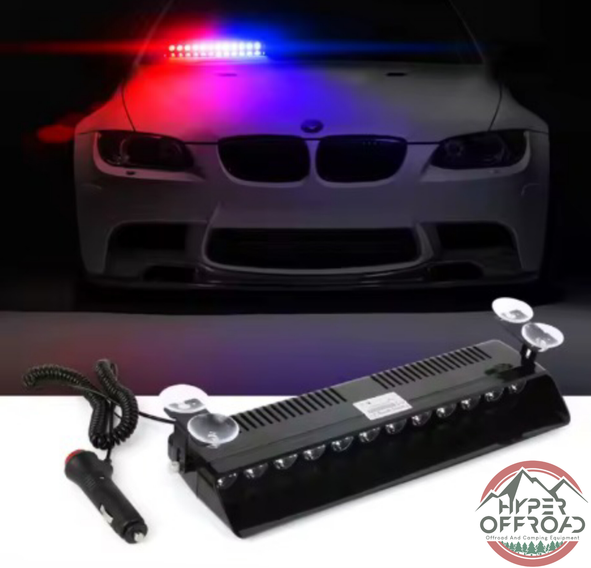 چراغ پلیسی فدرالی پشت شیشه ای