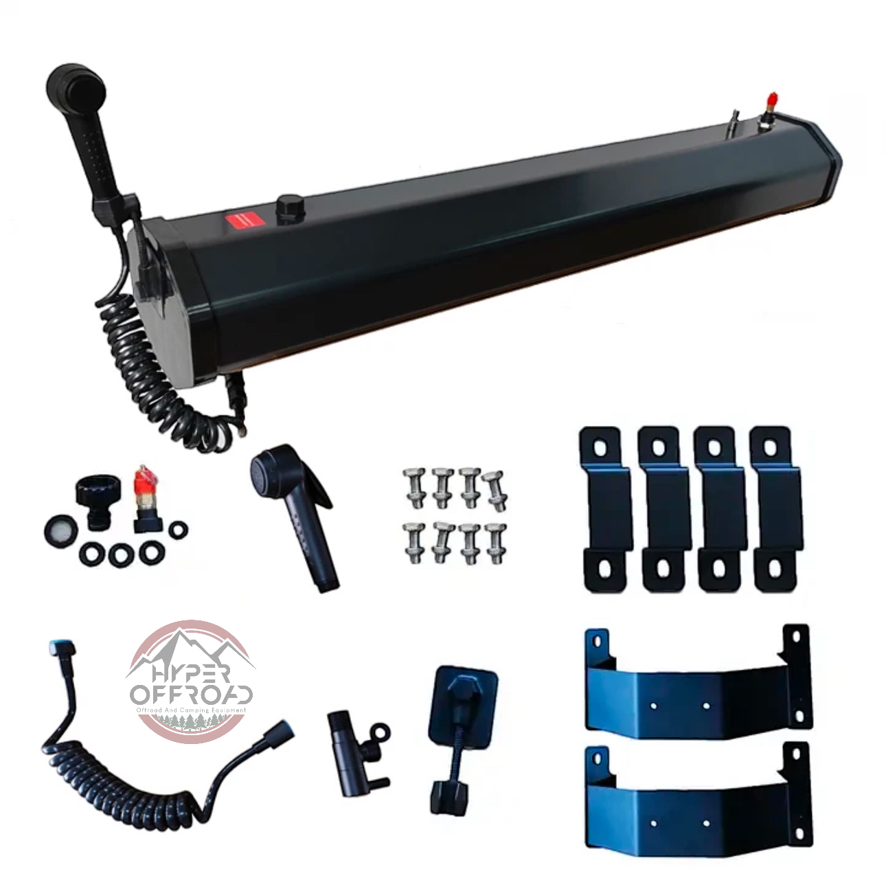 مخزن آب ۳۰ لیتری سقفی خودرو با قابلیت دوش پرتابل